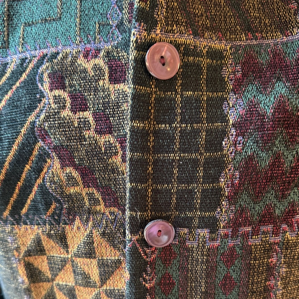 Multicolor Patchwork Blazer - image 3